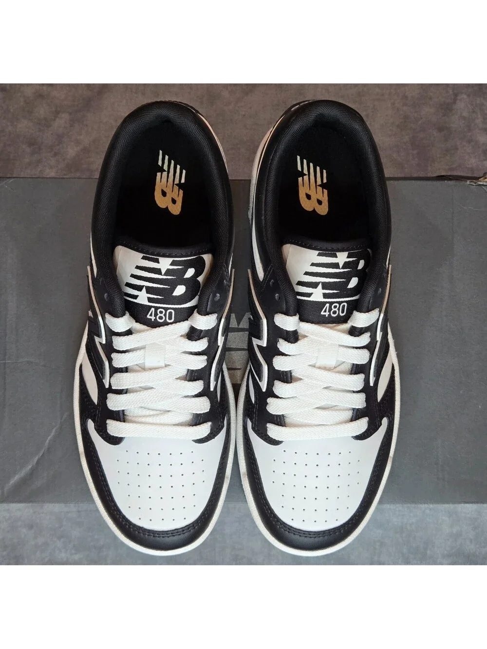 New Balance 480 - Black / White (GSB480BW) Youth Size 5.5Y Women's 7 NEW IN BOX